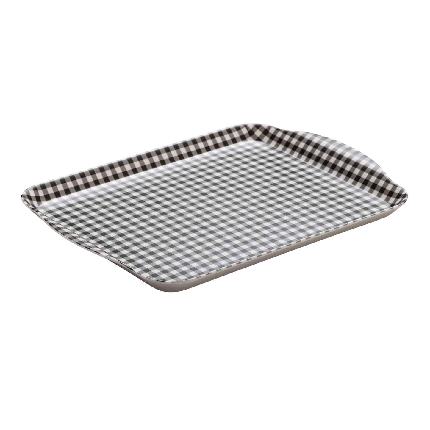Zeal Small Melamine Gingham Tray 25 x 19cm