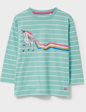 Crew Clothing Long Sleeve Unicorn Stripe T-Shirt