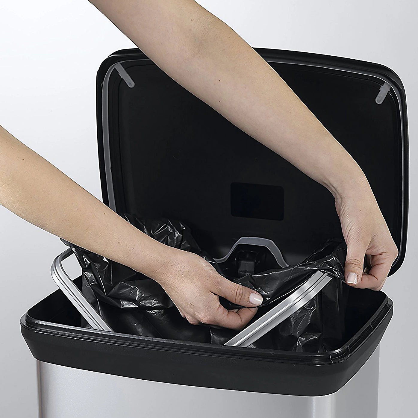 Curver Deco Rectangular Silver Bin