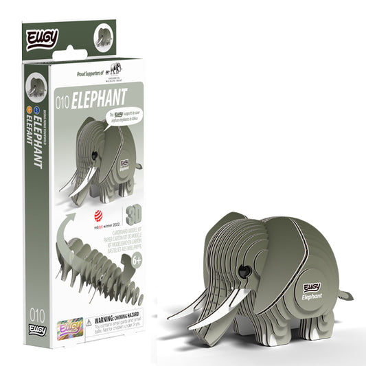 EUGY Elephant 3D Card Model Kit