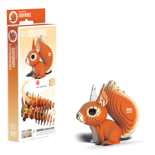 EUGY Squirrel 3D Card Model Kit