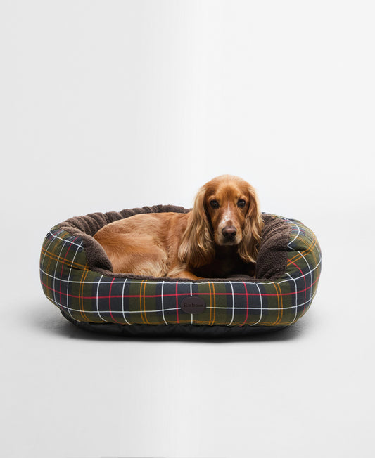 Barbour Classic Tartan Snuggle Dog Bed 30in