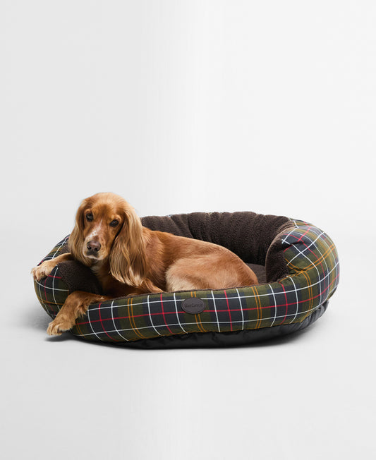 Barbour Classic Tartan Snuggle Dog Bed 35in