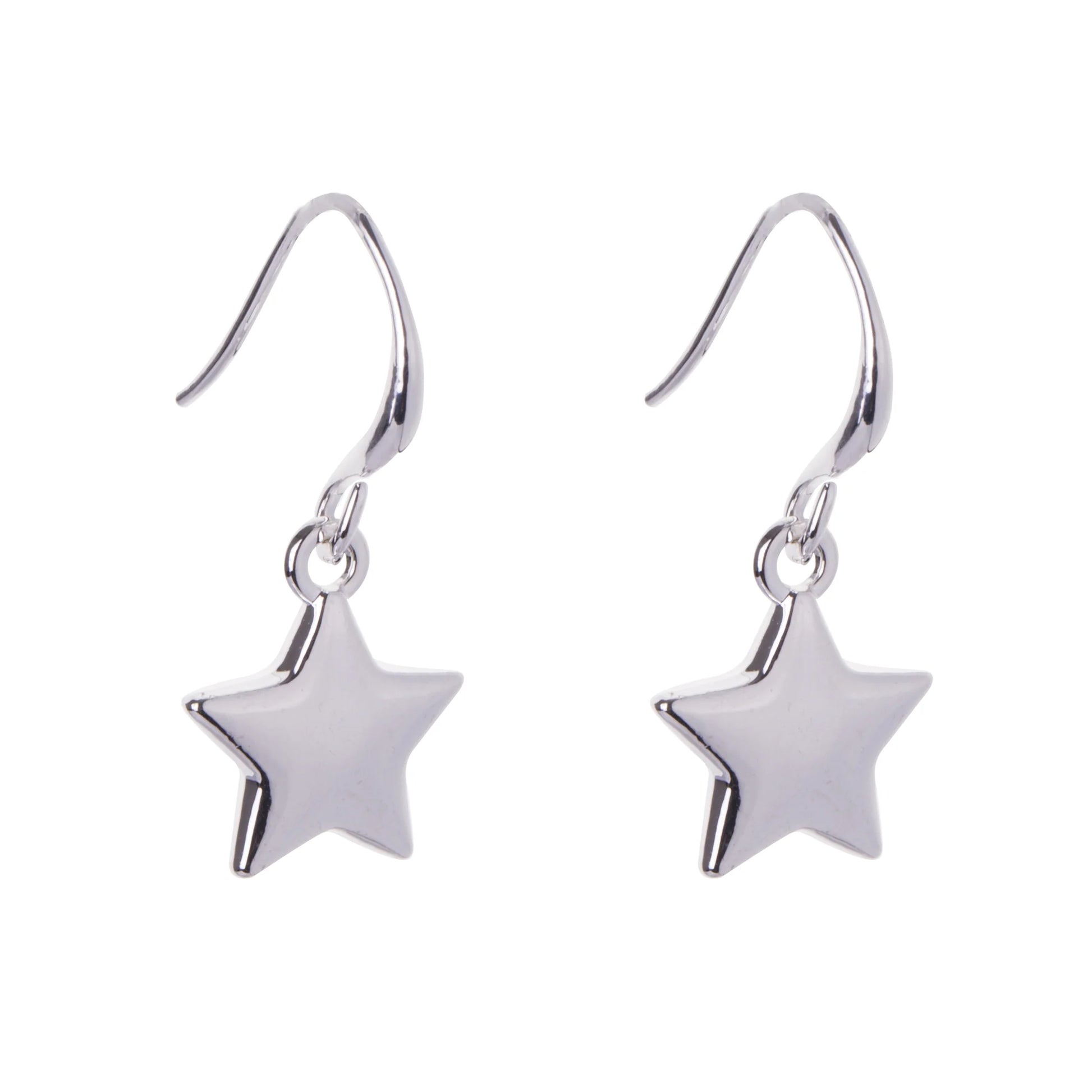 D&X Emily Silver-plated Star Hook Earrings