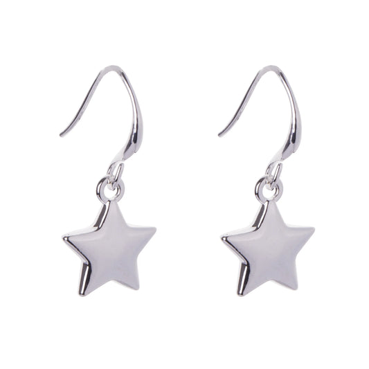 D&X Emily Silver-plated Star Hook Earrings