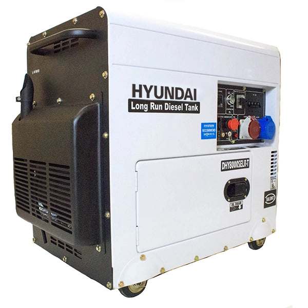 Hyundai 5.8kW/7.5kVA Multi-Phase Silenced Long Run Standby Diesel Generator