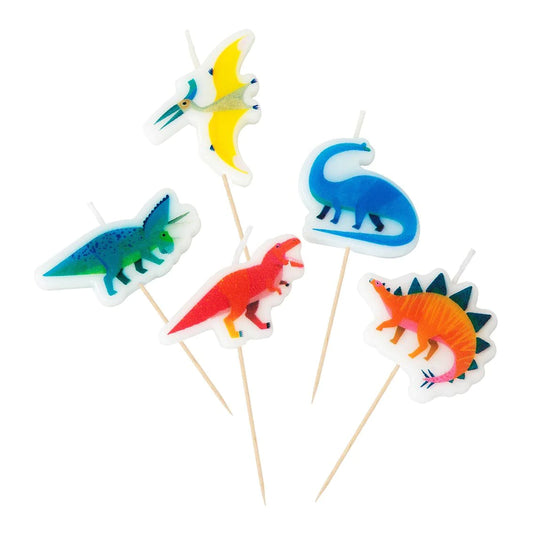 Talking Tables Party Dinosaur Candles 5-Pack