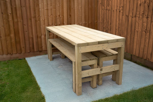 Forest Garden Dining Table/Bench Set