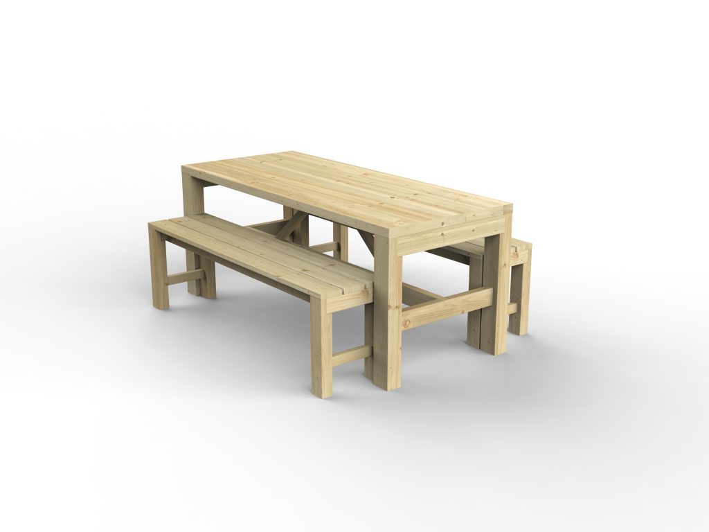 Forest Garden Dining Table/Bench Set