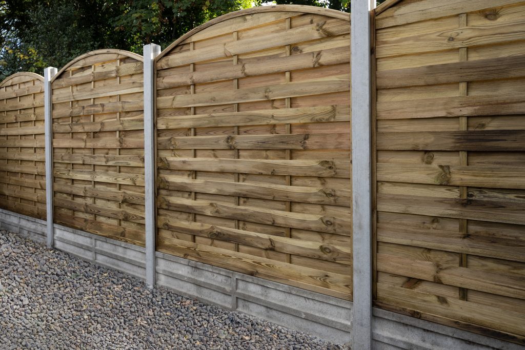 Forest Garden Pressure Treated Decorative Dome Top Fence Panel