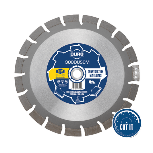 Duro Diamond Blade 350DUSCM Duro Ultra 350mm 14" 22mm Bore 17mm Segment Stone Granit Concrete Engineering Bricks  Hard Materials laser Welded