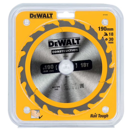 Dewalt Circular Saw Blade 190 x 30 x 18T