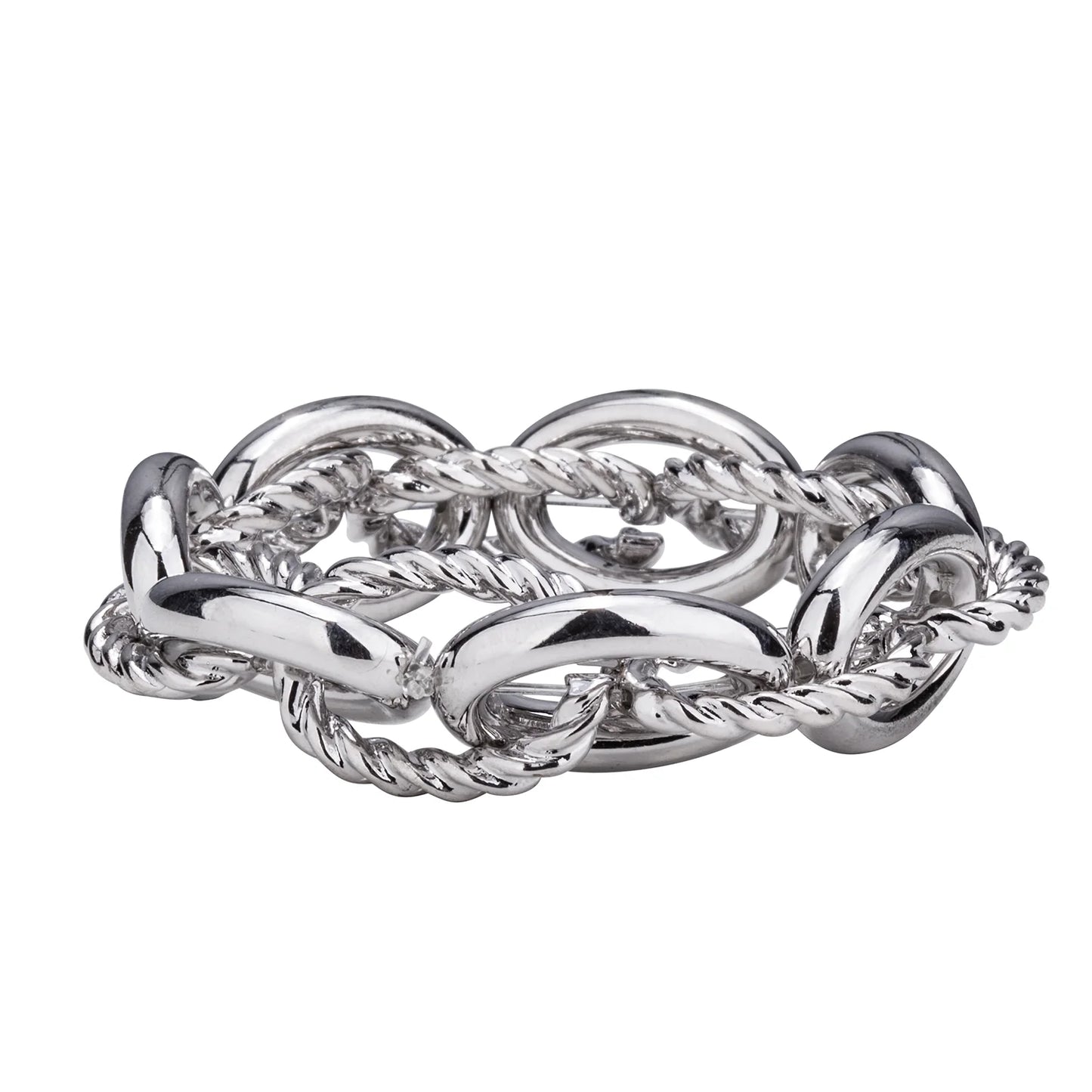 D&X Alesha Oval Link Elasticated Bracelet
