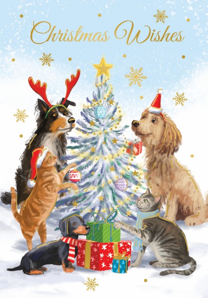 Design Group Giftmaker Traditional Pet Portrait Christmas Cards Pack of 10