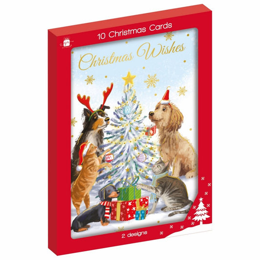 Design Group Giftmaker Traditional Pet Portrait Christmas Cards Pack of 10