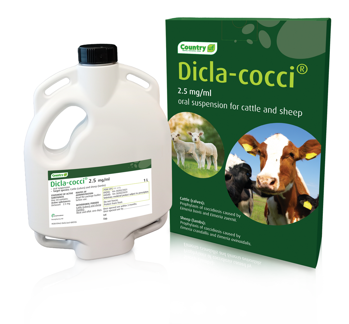 Dicla-Cocci Oral Suspension Drench 2.5mg/ml for Sheep & Cattle