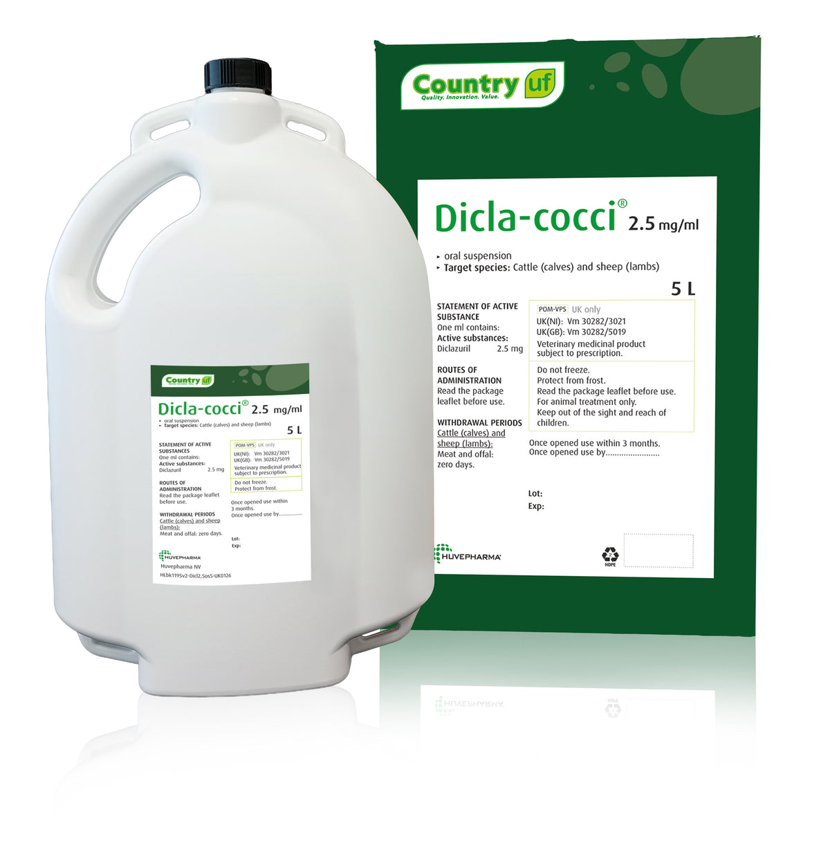 Dicla-Cocci Oral Suspension Drench 2.5mg/ml for Sheep & Cattle