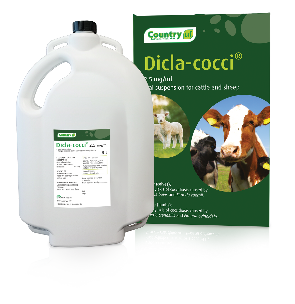 Dicla-Cocci Oral Suspension Drench 2.5mg/ml for Sheep & Cattle