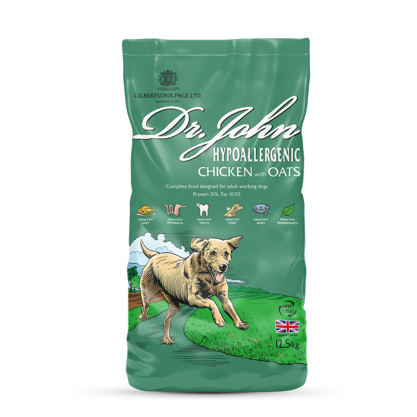 Dr. John Hypoallergenic Chicken & Oats Dog Food 12.5kg