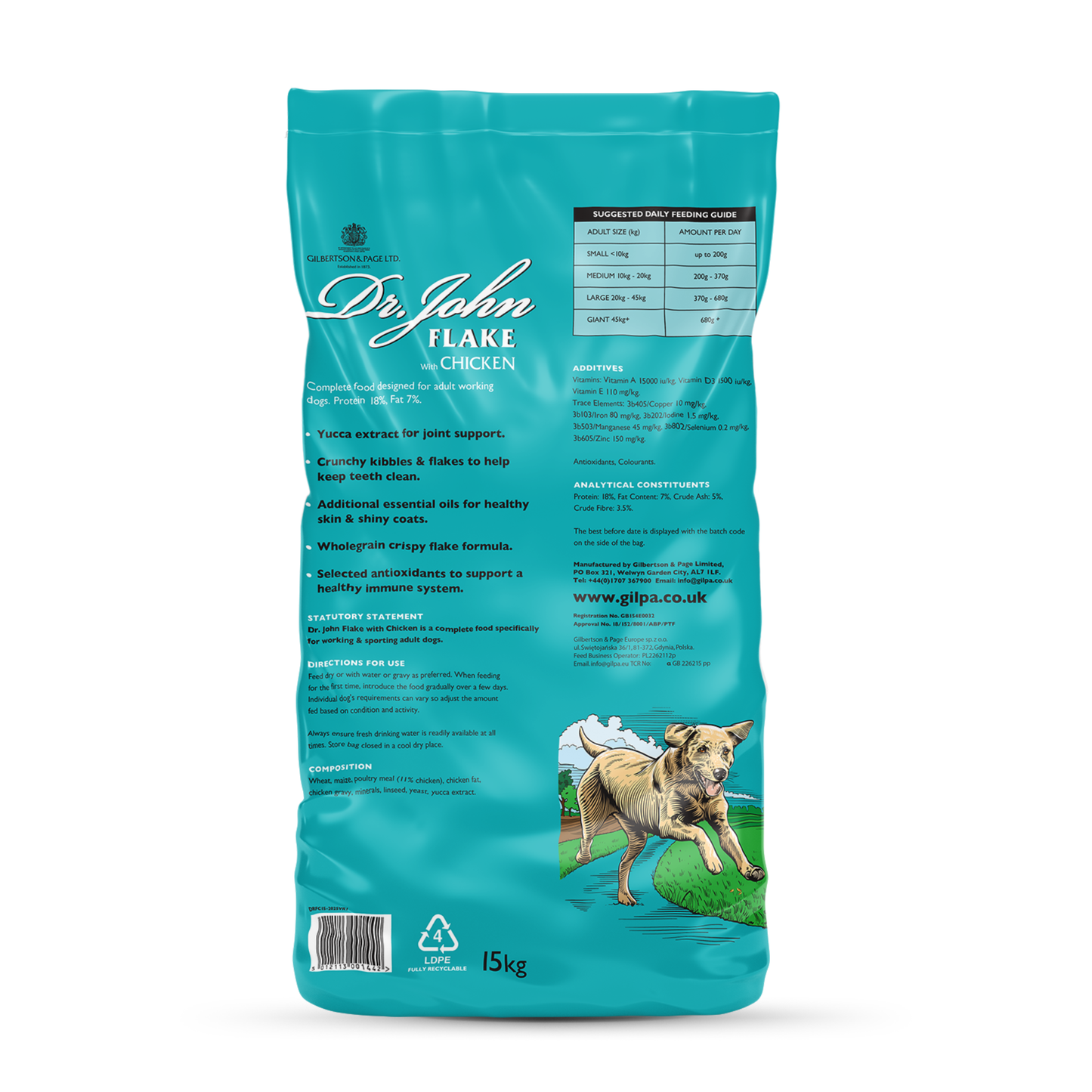 Dr John Chunky Flake Dog Food 15kg