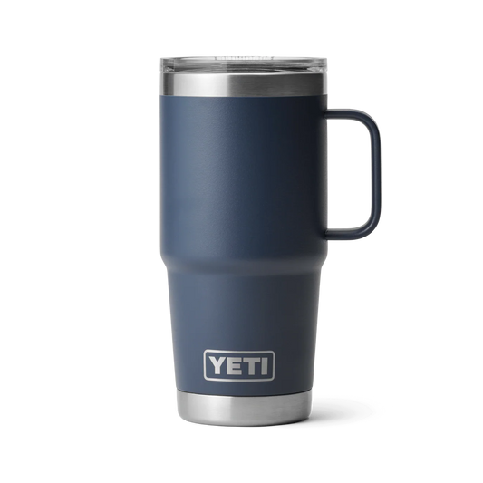 YETI Rambler 20 oz (591 ml) Travel Mug with Stronghold Lid - Navy