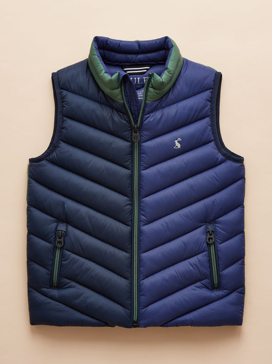 Joules Boys Crofton Showerproof Quilted Gilet