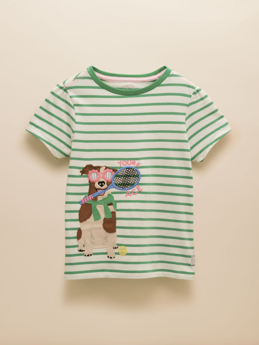 Joules Astra Applique Cotton T-Shirt