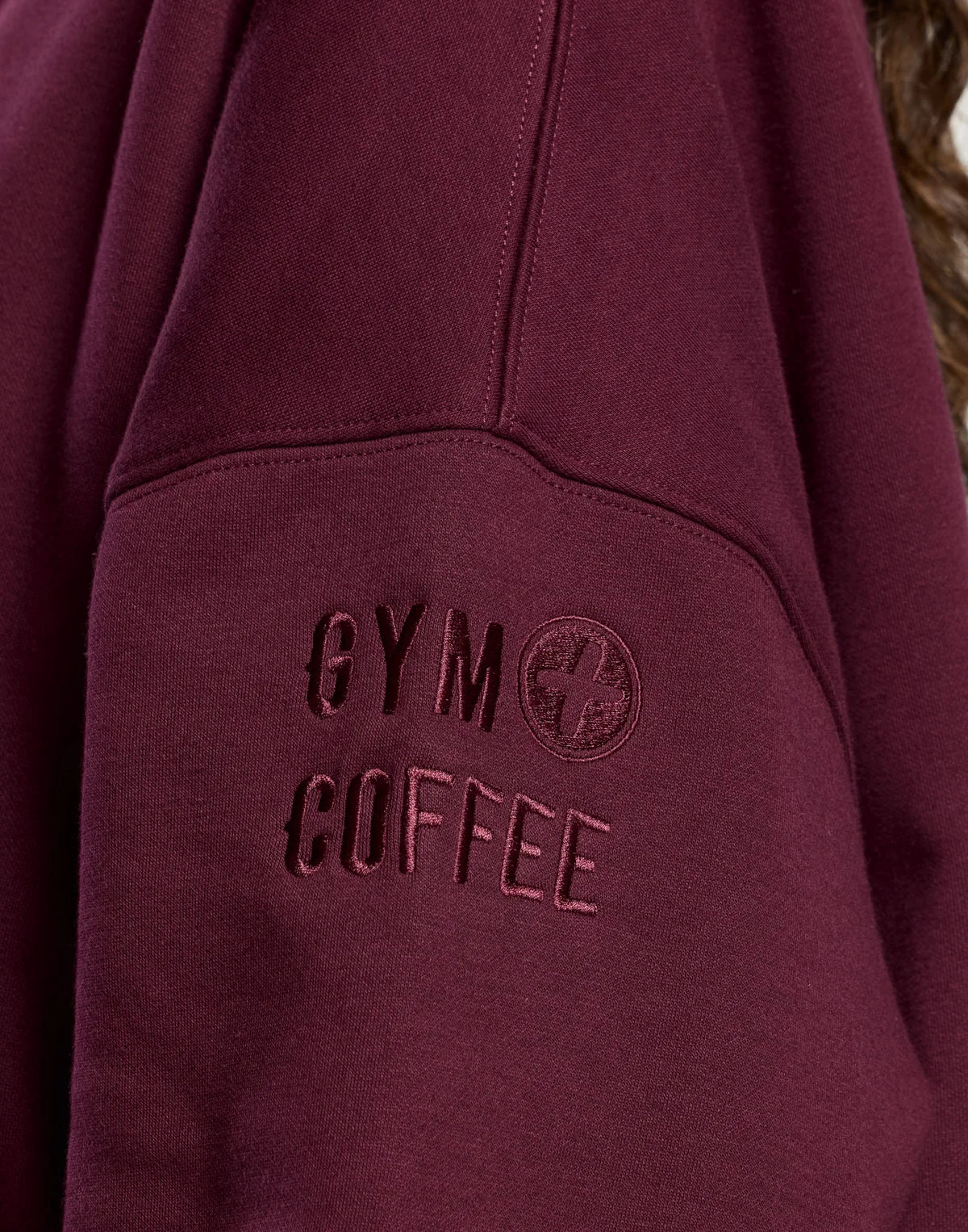 Gym + Coffee Snap Collar Sierra Sweatshirt