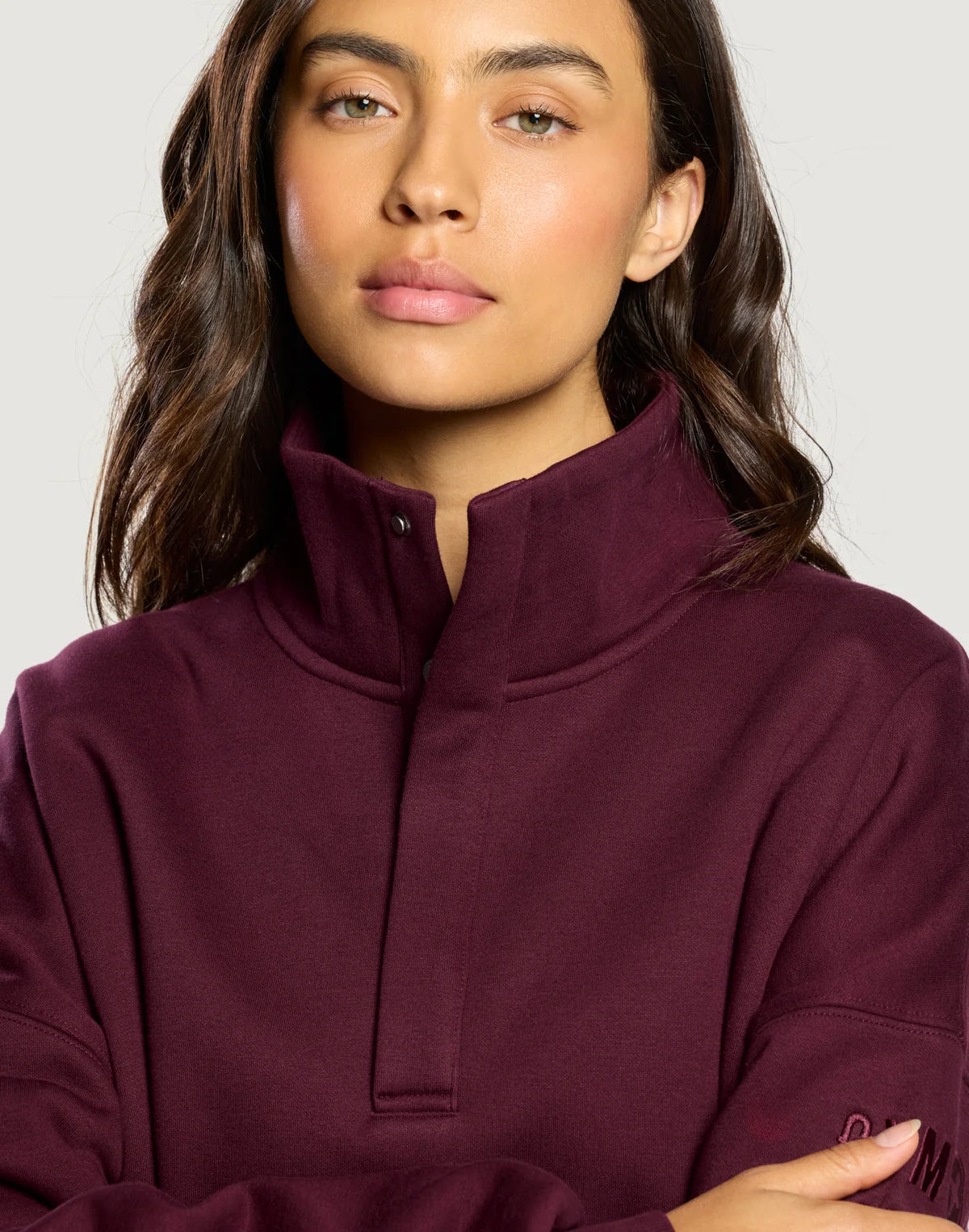 Gym + Coffee Snap Collar Sierra Sweatshirt