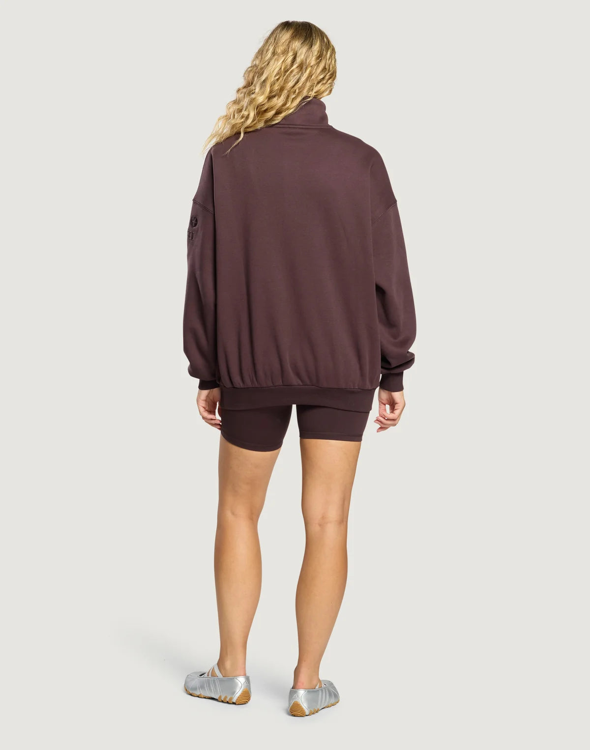 Gym + Coffee Snap Collar Sierra Sweatshirt