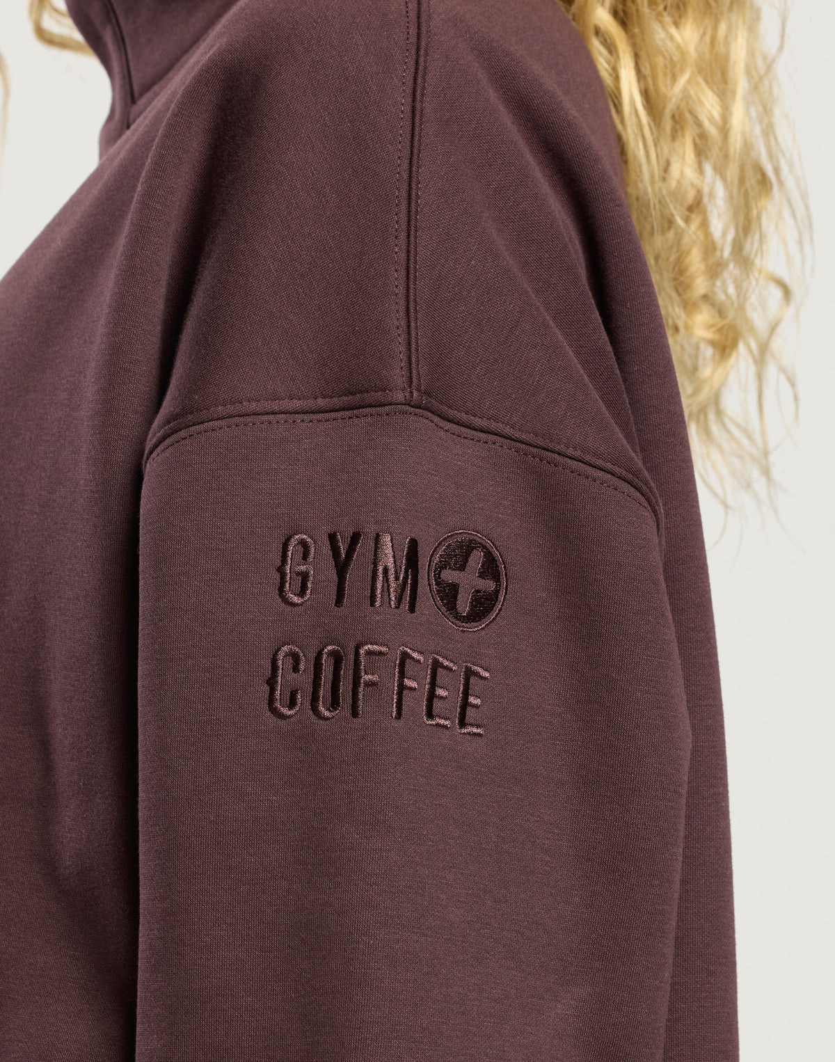 Gym + Coffee Snap Collar Sierra Sweatshirt