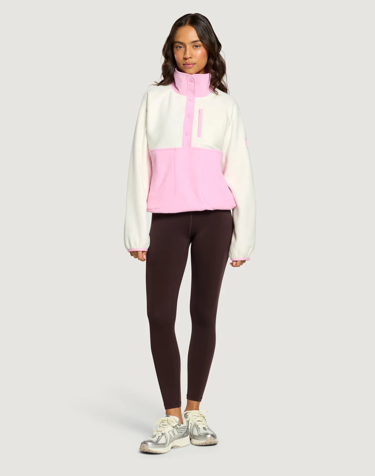 Gym + Coffee Snap Polar Fleece Pullover