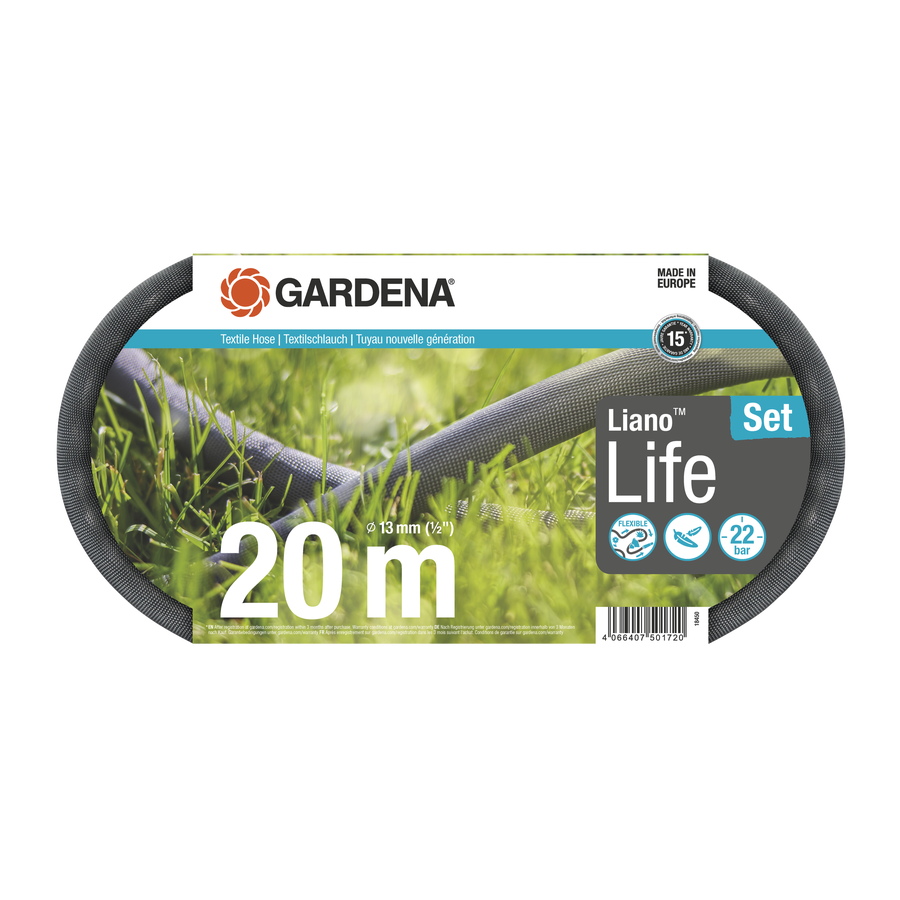 Gardena Textile Hose Liano Life 13 mm (1/2")