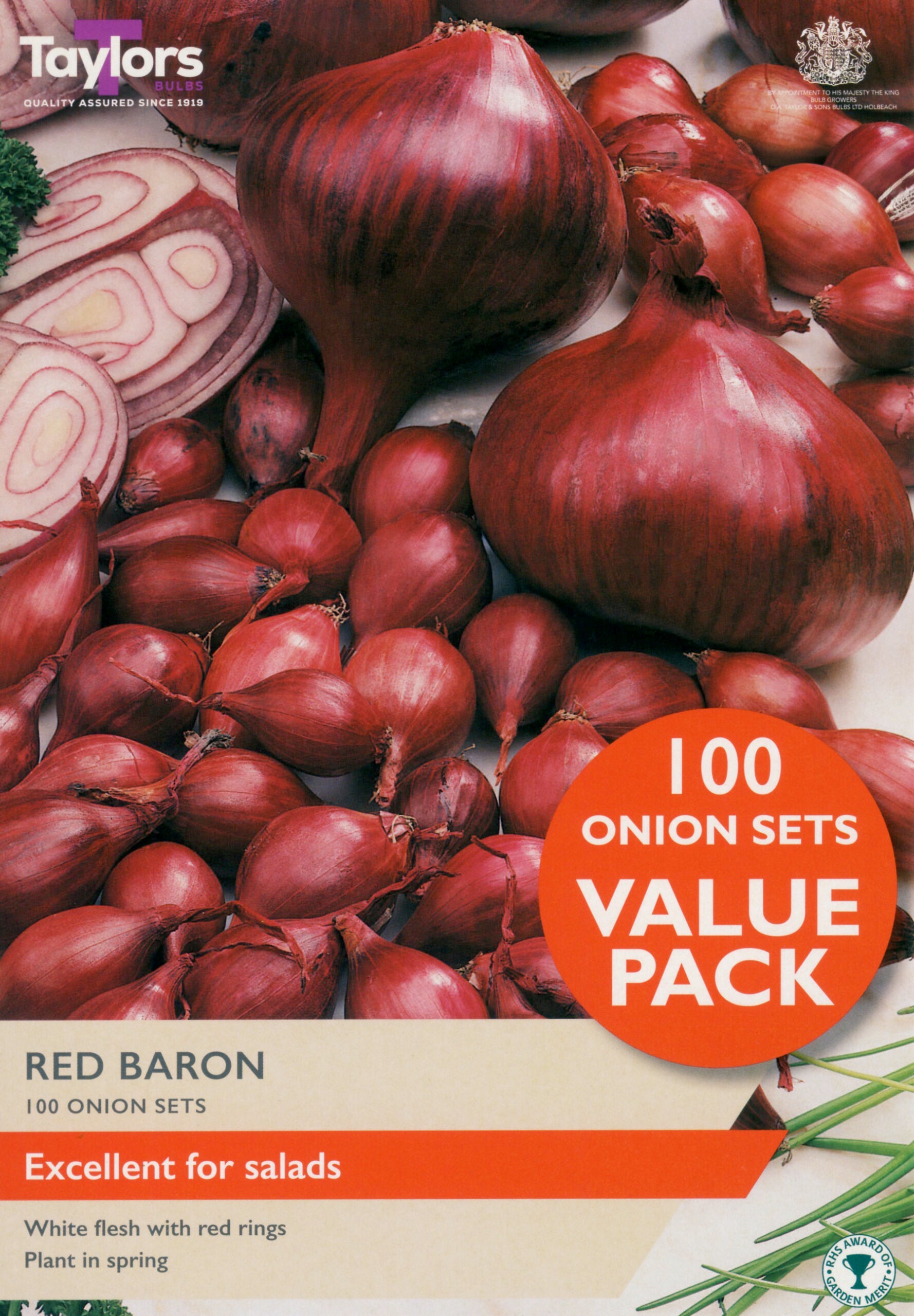 Taylors Bulbs Value Onion Red Baron