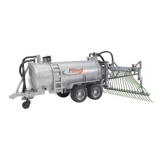 Bruder Fliegl barrel trailer with spread tubes 1:16 scale toy implement