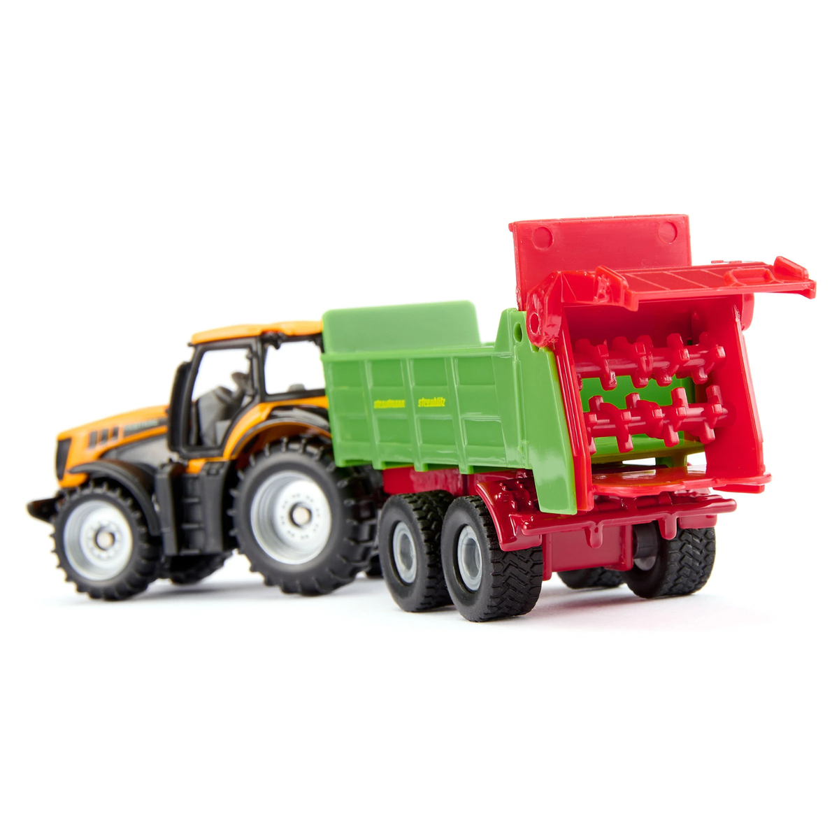 Siku 1133 JCB tractor with Strautmann universal spreader die-cast farm toy