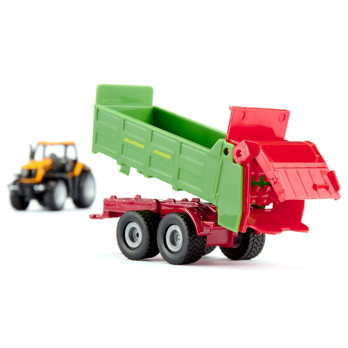 Siku 1133 JCB tractor with Strautmann universal spreader die-cast farm toy