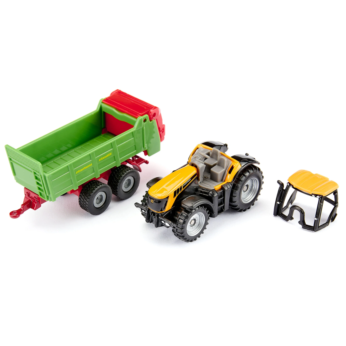 Siku 1133 JCB tractor with Strautmann universal spreader die-cast farm toy