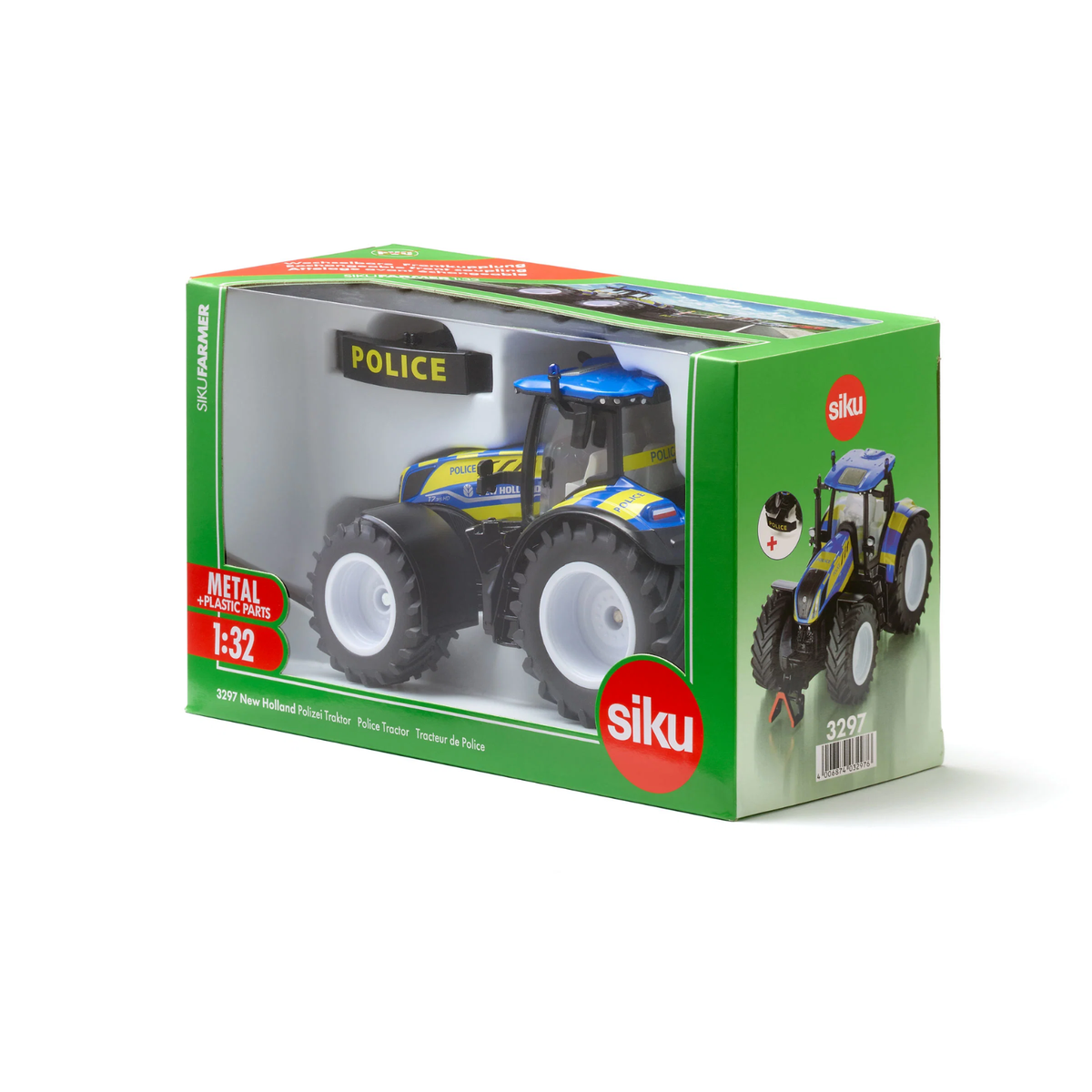 Siku 3297 New Holland police tractor 1:32 scale die-cast toy vehicle
