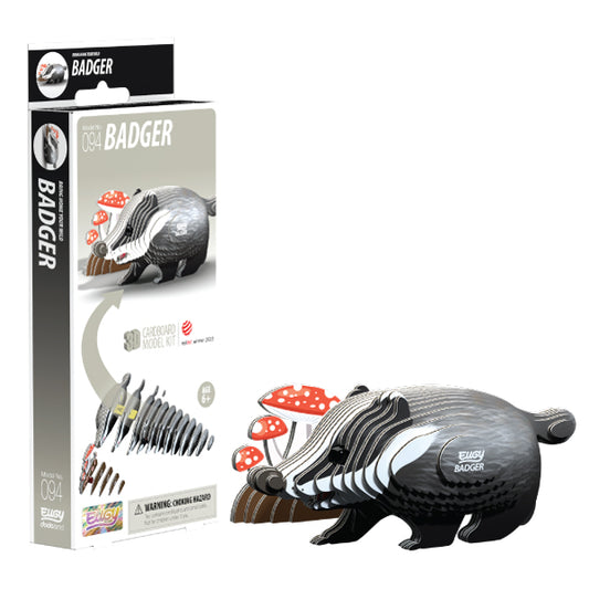 EUGY Badger 3D Card Model Kit