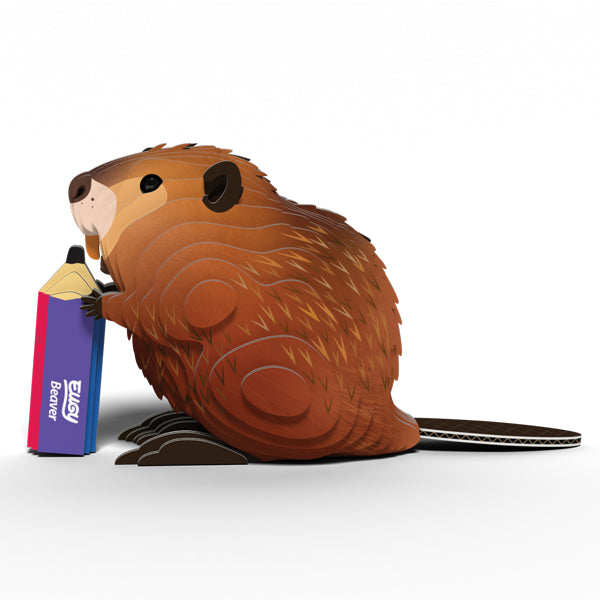EUGY Beaver 3D Card Model Kit