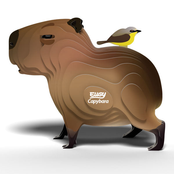 EUGY Capybara 3D Card Model Kit