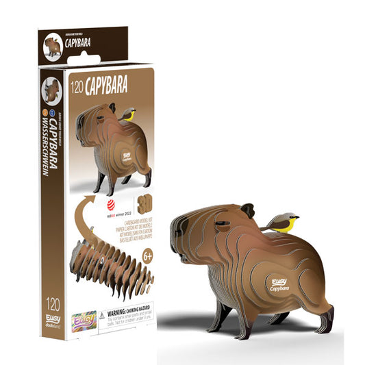 EUGY Capybara 3D Card Model Kit