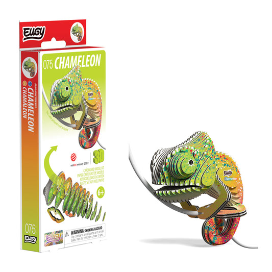EUGY Chameleon 3D Card Model Kit