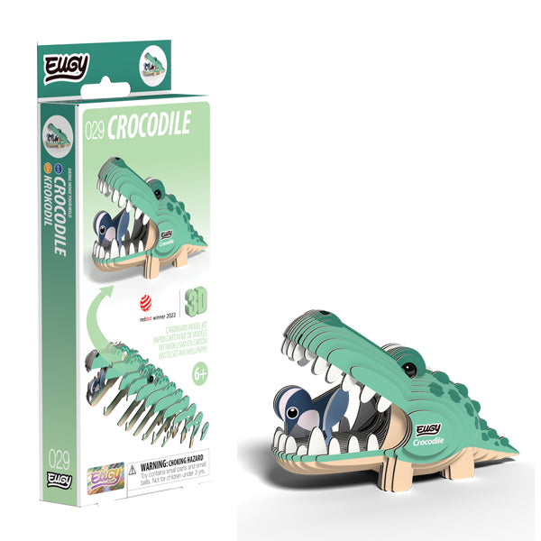 EUGY Crocodile 3D Card Model Kit