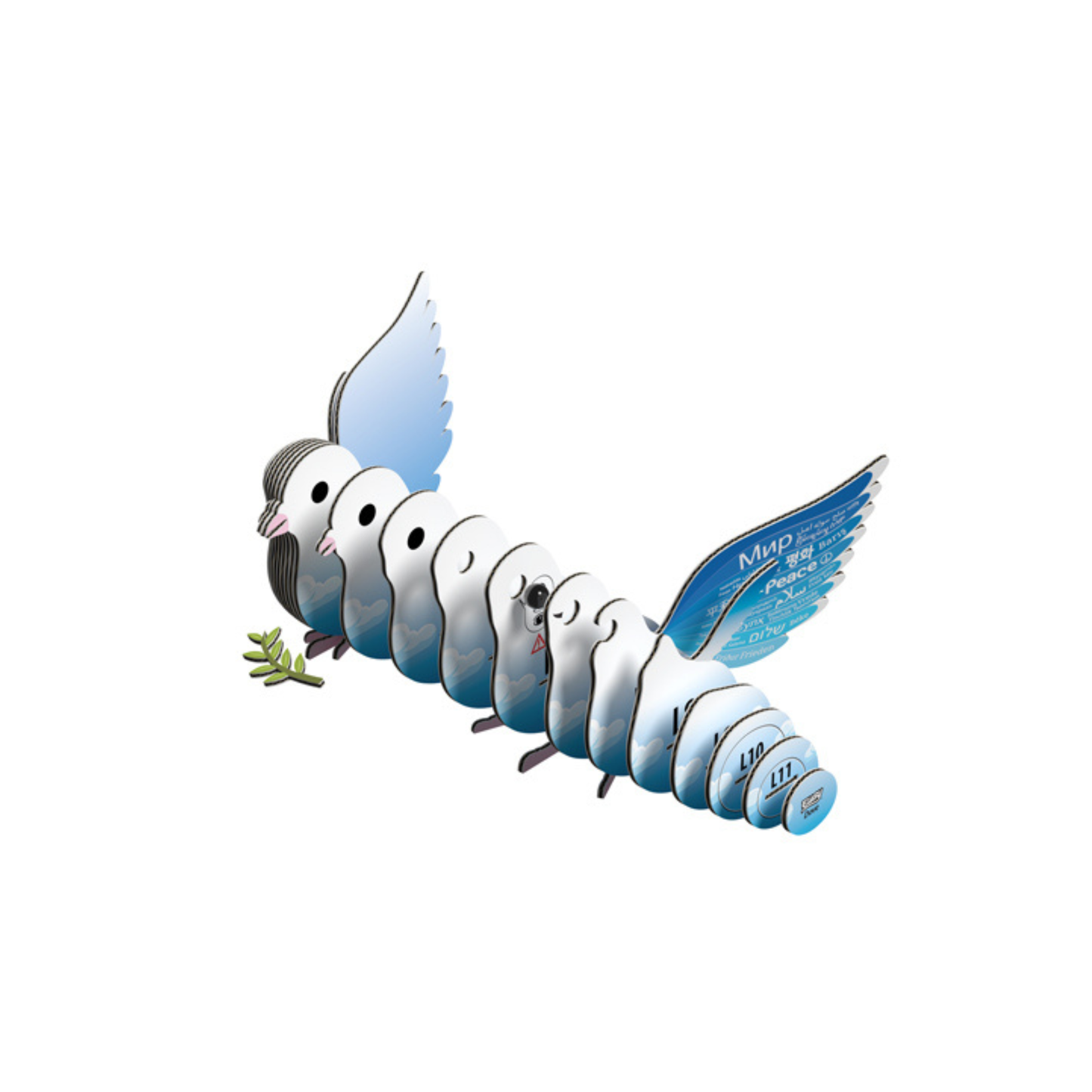 EUGY Dove 3D Card Model Kit