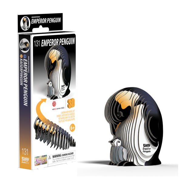 EUGY Emperor Penguin 3D Card Model Kit