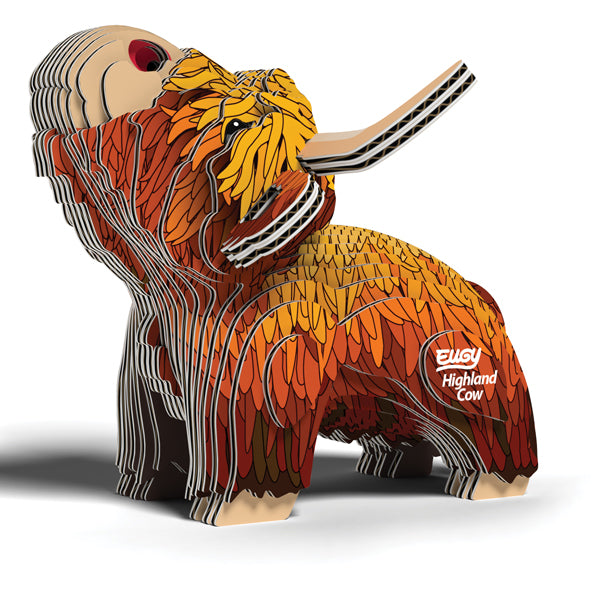 EUGY Highland Cow 3D Card Model Kit