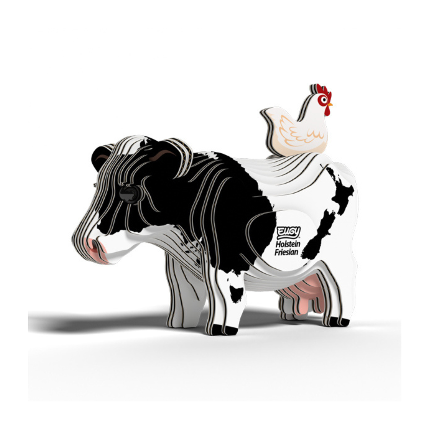 EUGY Holstein Friesian Cow 3D Card Model Kit