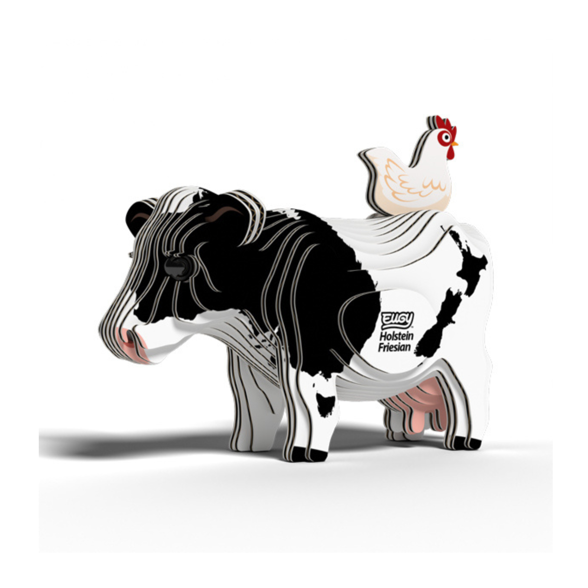 EUGY Holstein Friesian Cow 3D Card Model Kit
